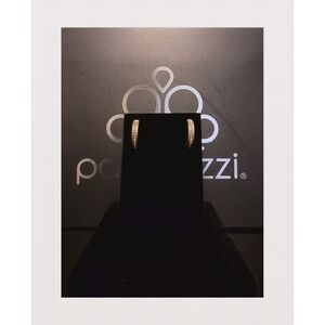 Paparazzi Jewelry 5th Avenue Fashionista Brass Hoop Earrings.